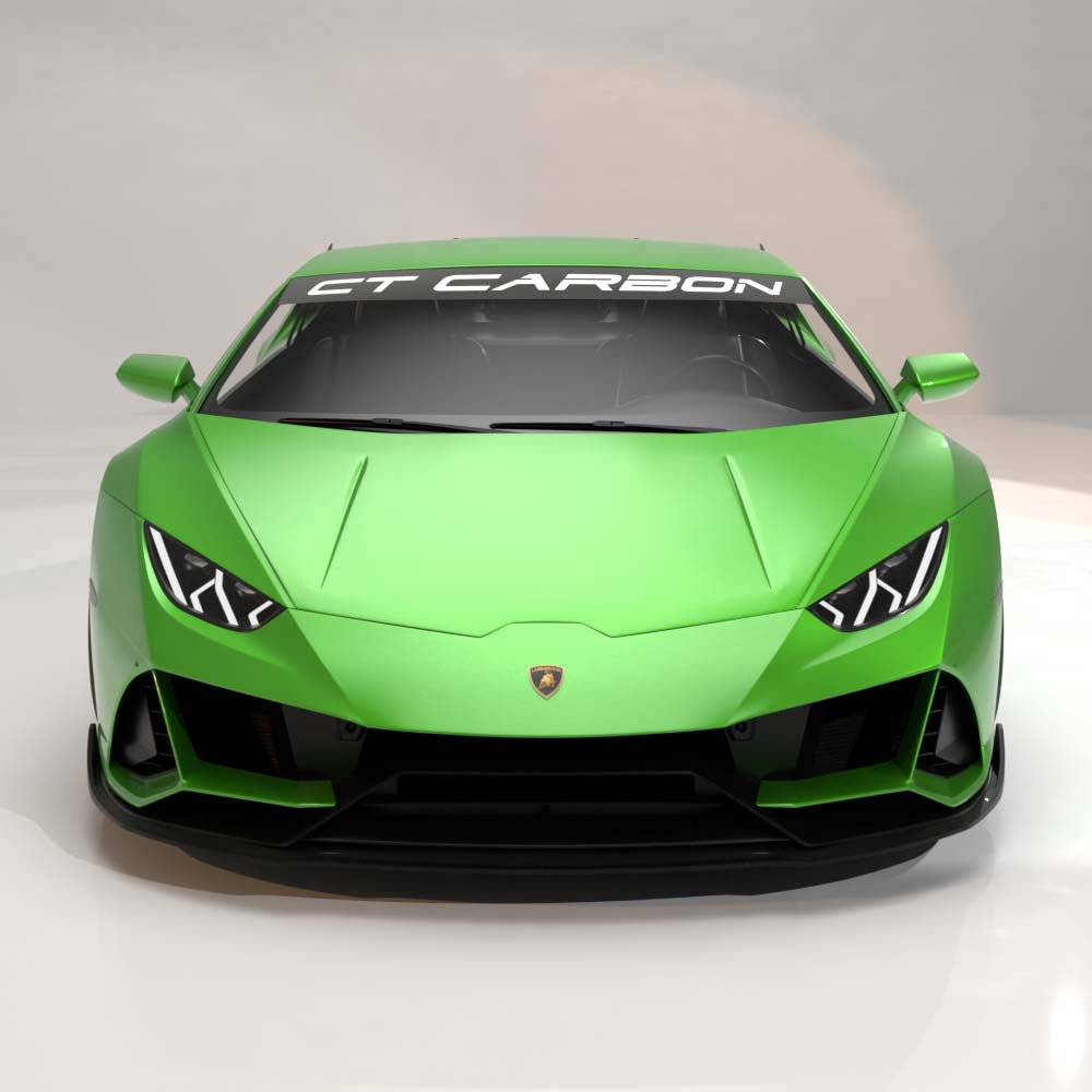 CT CARBON LAMBORGHINI HURACAN EVO (AWD) 2019-2023 CARBON FIBRE SPLITTER - CT DESIGN | HOMOLOGATION IN PROCESS