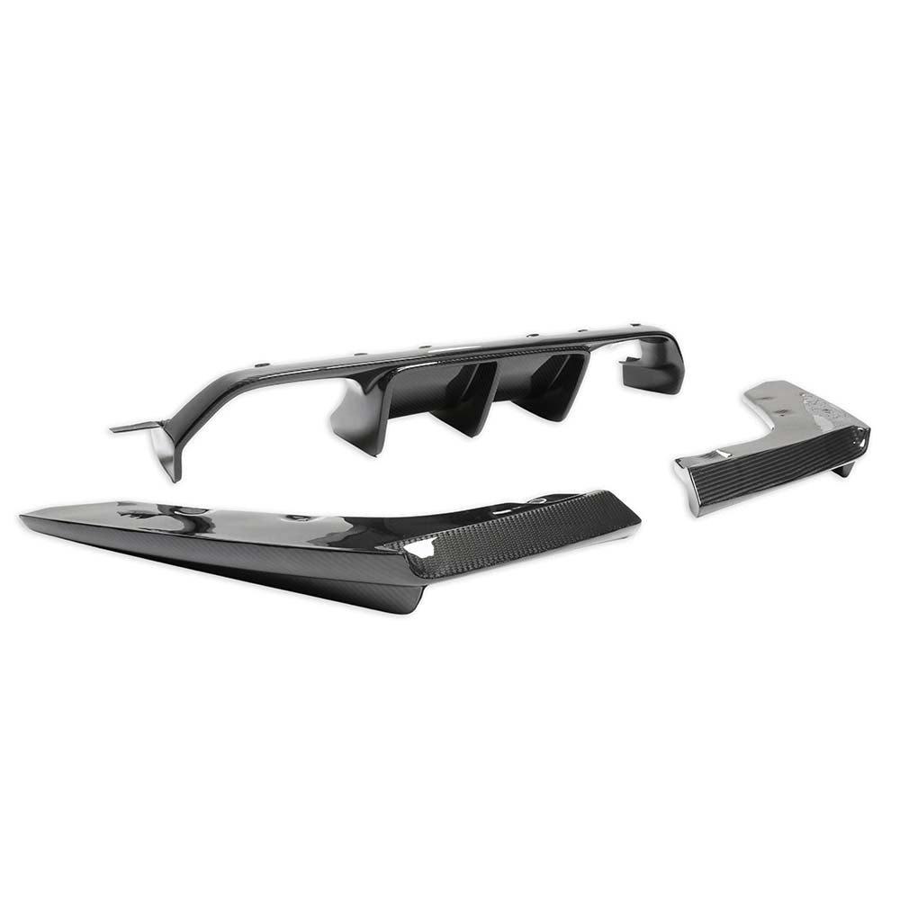 CT CARBON BMW M3/M4 F80/F82/F83 2014-2020 DRY CARBON DIFFUSER - V2 | SWISS HOMOLOGATED