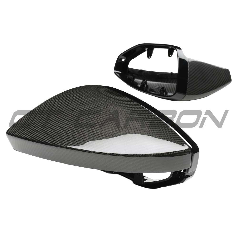 CT CARBON AUDI A6/S6/RS6 C8 2015-2025 DRY CARBON FIBRE MIRRORS - LHD | SWISS HOMOLOGATED