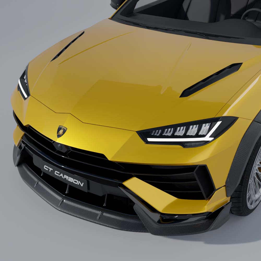 CT CARBON LAMBORGHINI URUS S DRY CARBON FIBRE SPLITTER - CT DESIGN | HOMOLOGATION IN PROCESS