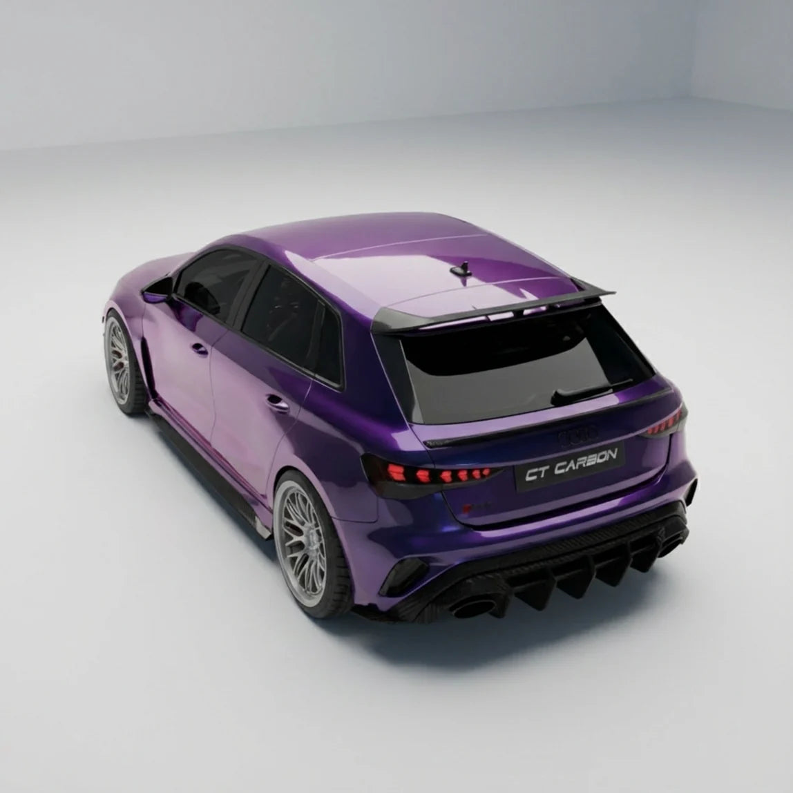 CT CARBON SPOILER AUDI S3/RS3 8Y 22+ SPORTBACK - CT V3 | SWISS HOMOLOGATED