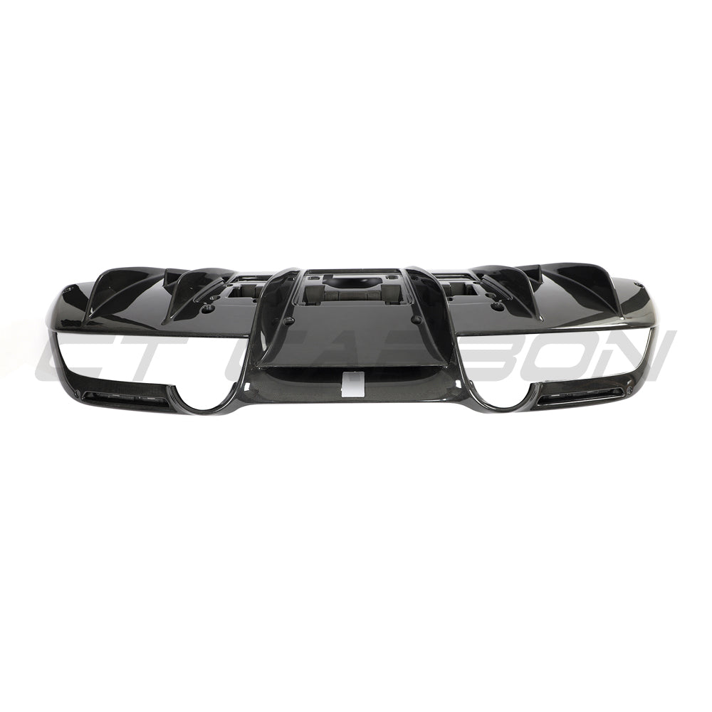 CT CARBON FERRARI F8 2019-2023 CARBON FIBRE DIFFUSER | SWISS HOMOLOGATED