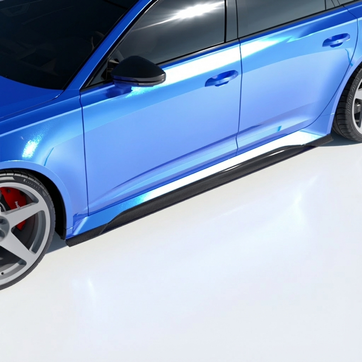 CT CARBON AUDI RS6/RS7 C8 AVANT CARBON FIBRE SIDE SKIRTS - CT DESIGN V2 | SWISS HOMOLOGATED