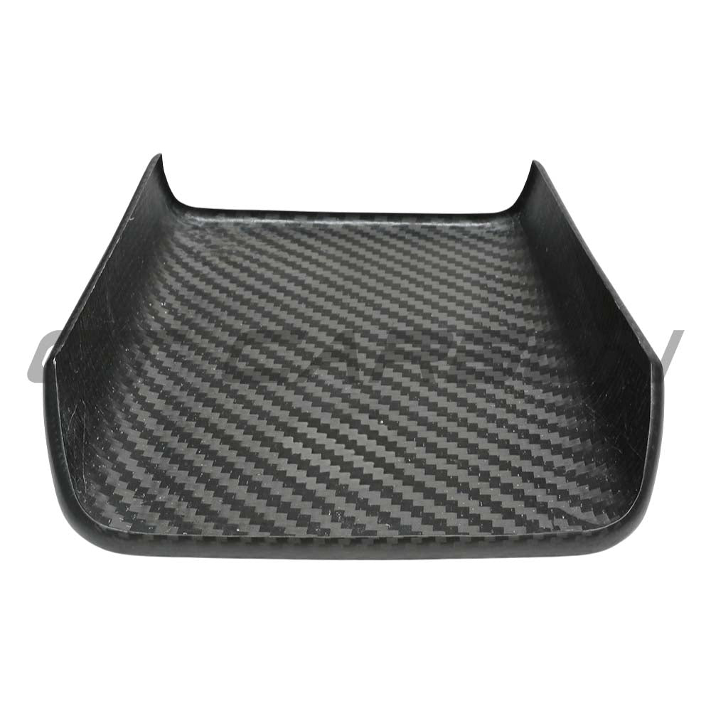 CT CARBON TESLA MODEL Y 2025+ FACELIFT MATTE DRY CARBON ARMREST COVER - V1 | NO HOMOLOGATION