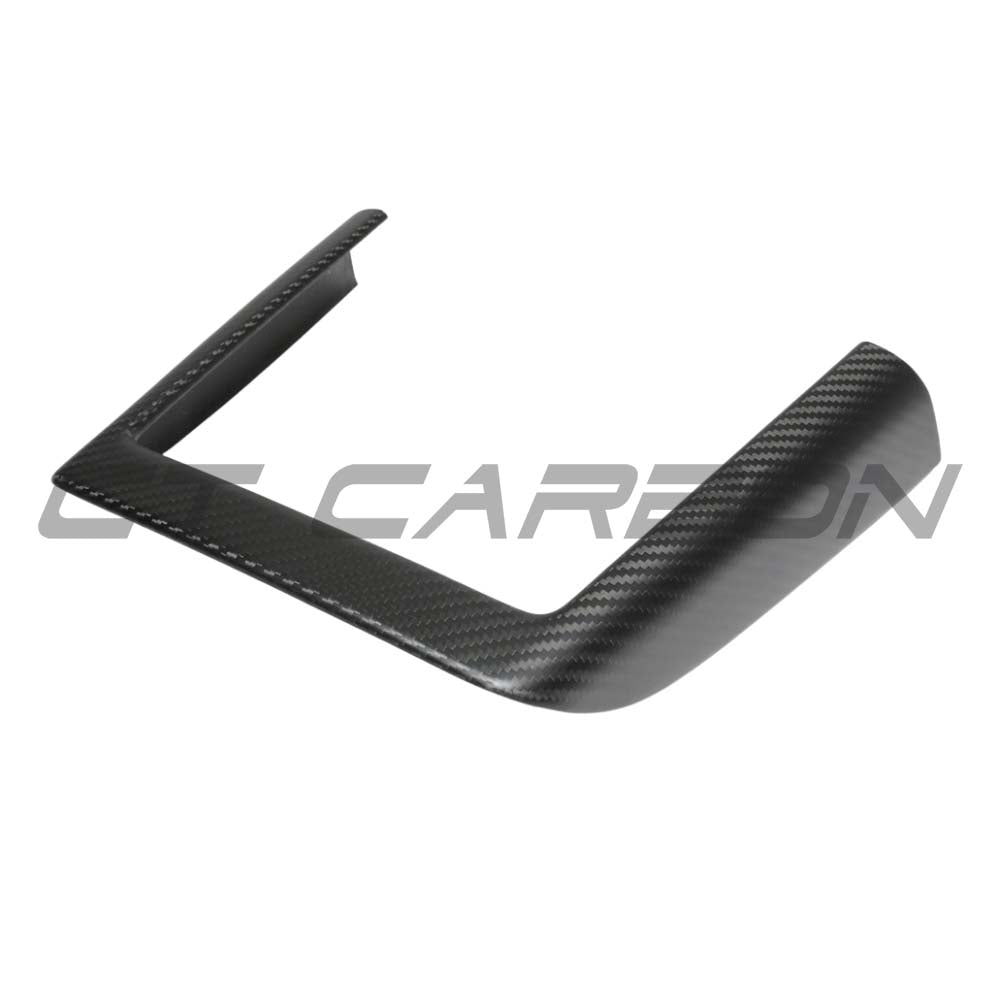 CT CARBON TESLA MODEL Y 2025+ FACELIFT MATTE DRY CARBON WIRELESS CHARGER FRAME COVER - V1 | NO HOMOLOGATION