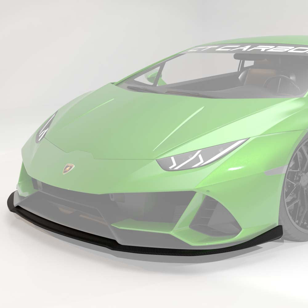CT CARBON LAMBORGHINI HURACAN EVO (AWD) 2019-2023 CARBON FIBRE SPLITTER - CT DESIGN | HOMOLOGATION IN PROCESS