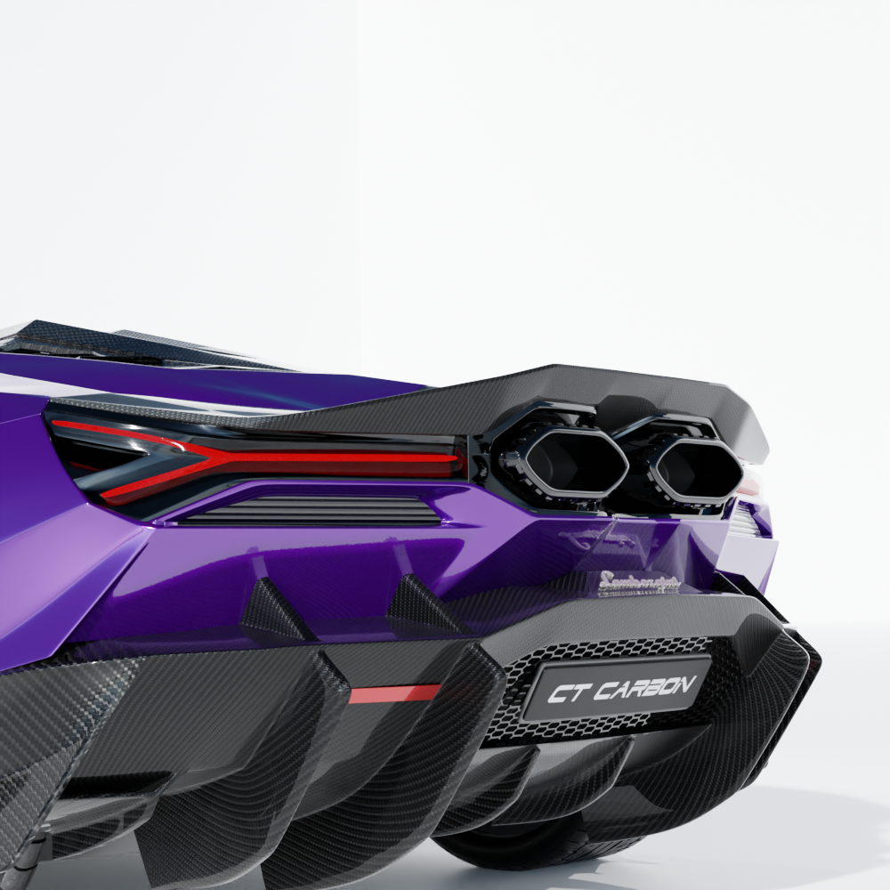 CT CARBON LAMBORGHINI REVUELTO MATTE CARBON FIBRE SPOILER - CT DESIGN | SWISS HOMOLOGATED