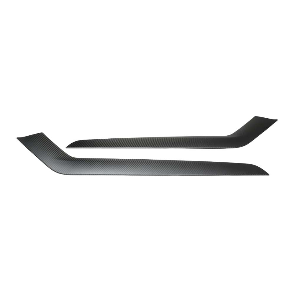 CT CARBON TESLA MODEL Y 2025+ FACELIFT MATTE DRY CARBON FIBRE CENTER CONSOLE SIDE PANEL - V1 | NO HOMOLOGATION