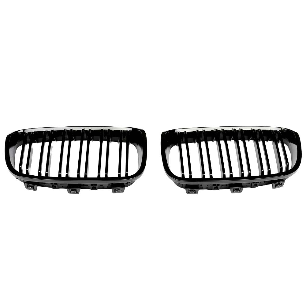 CT CARBON BMW F20 1 SERIES 2011-2019 GLOSS BLACK GRILL DUAL SLATS - V1 | SWISS HOMOLOGATED