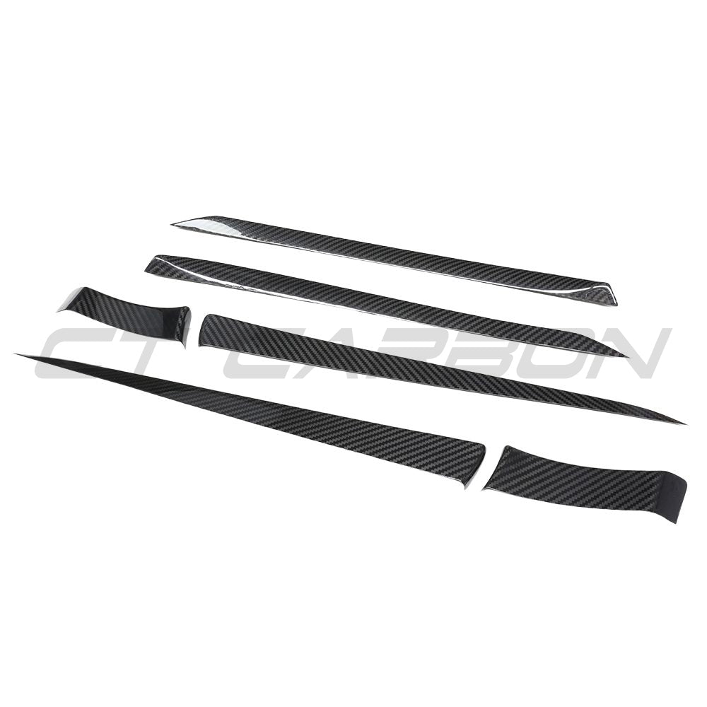 CT CARBON TESLA MODEL S 2021+ FACELIFT CARBON FIBRE DOOR TRIM ADD ON | NO HOMOLOGATION