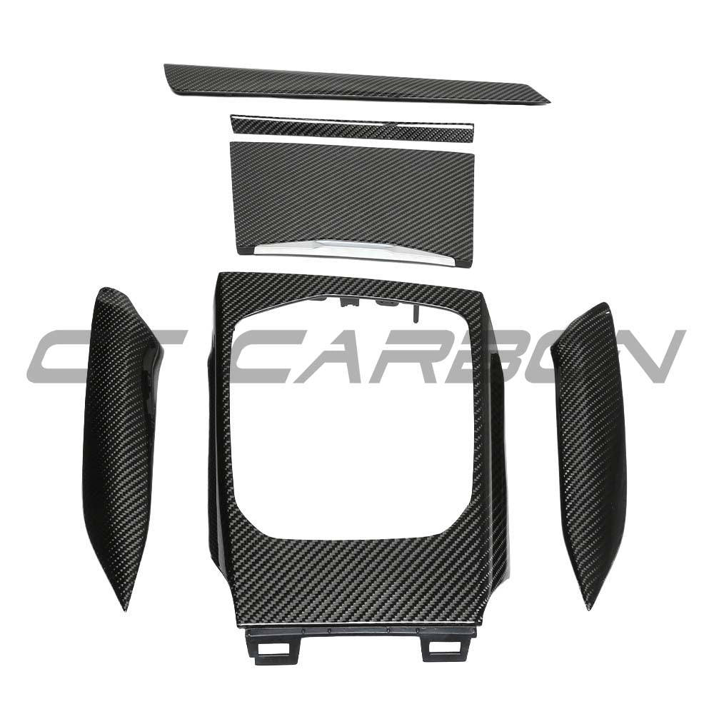 CT CARBON BMW GXX 2020-2021 CARBON FIBRE CENTER CONSOLE TRIM - LHD