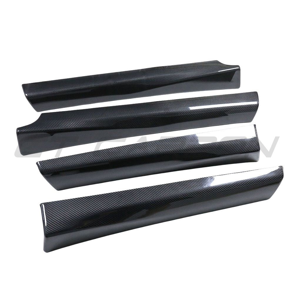 CT CARBON TESLA MODEL 3 2017-2023 MATTE CARBON FIBRE INTERIOR DOOR PANEL TRIM ADD ON | NO HOMOLOGATION