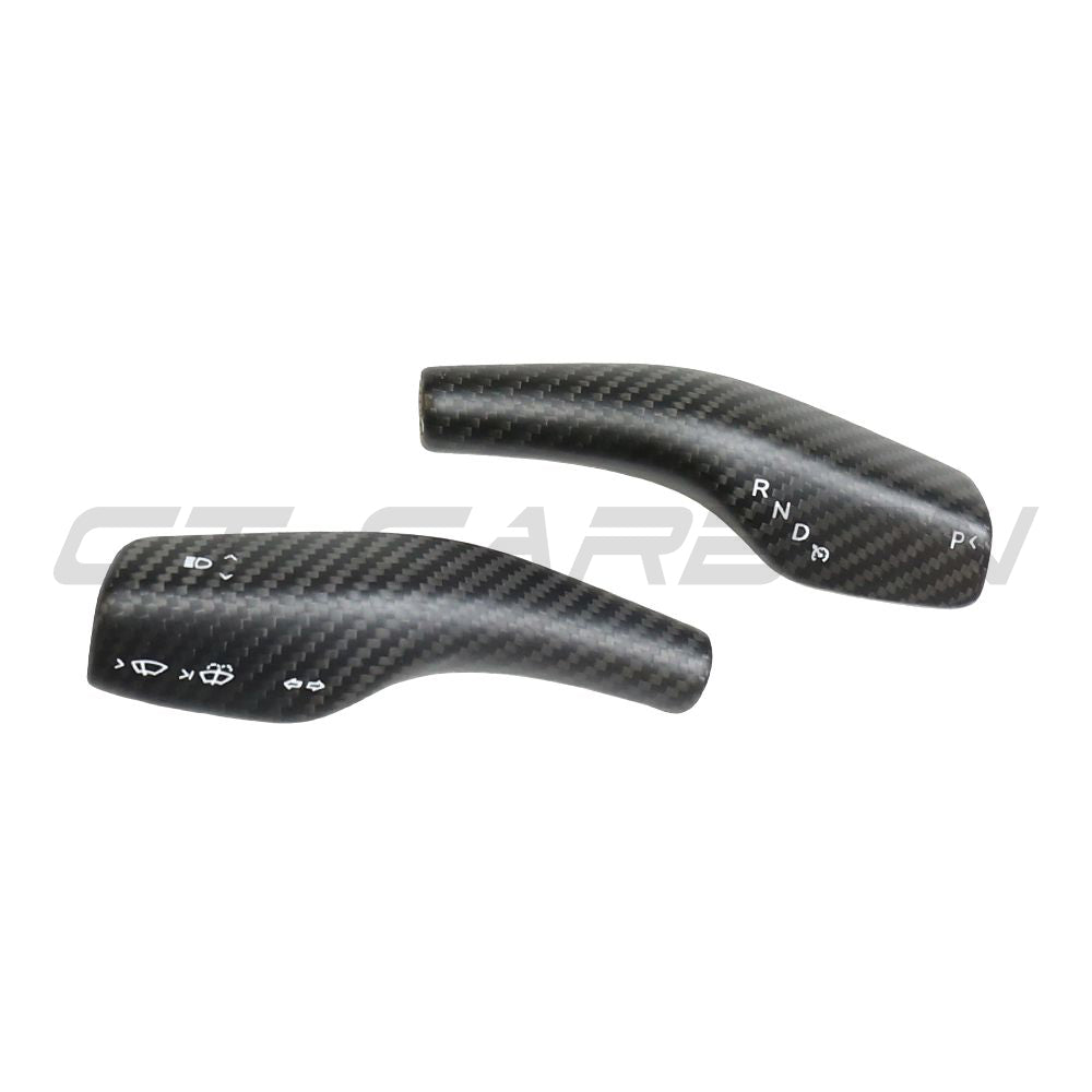 CT CARBON TESLA MODEL 3 & Y 2017+ MATTE CARBON FIBRE STALK COVER | NO HOMOLOGATION