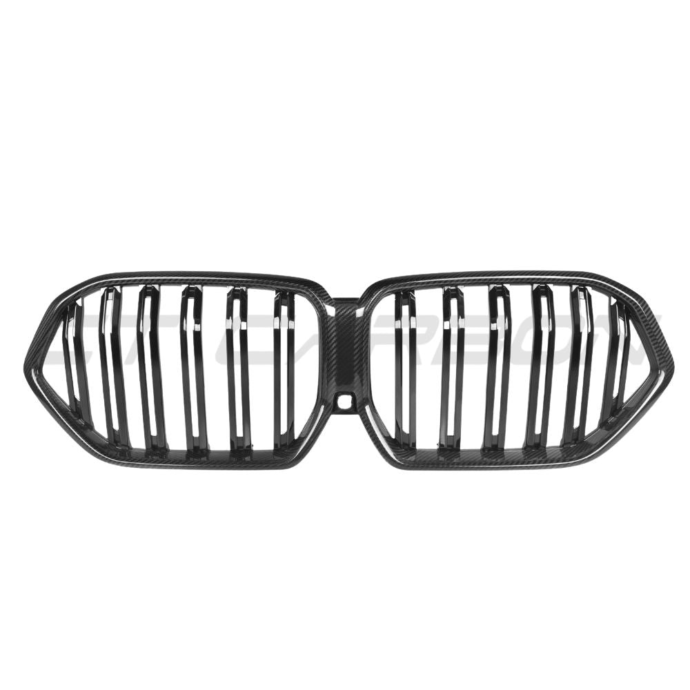 CT CARBON BMW X6 G06 2023+ LCI DOUBLE SLAT PRE PREG CARBON FIBRE GRILLE | HOMOLOGATION IN PROCESS