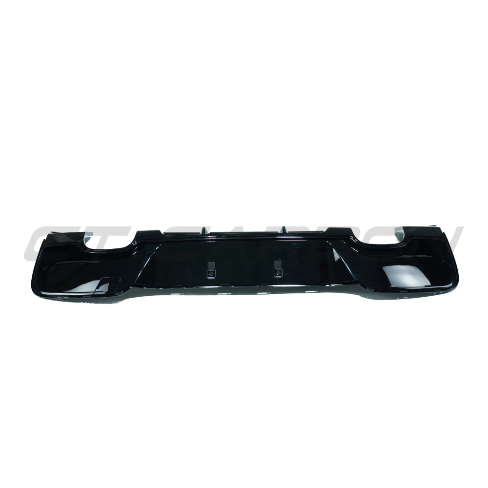 CT CARBON BMW 1 SERIES F20/F21 2012-2014 PRE-LCI GLOSS BLACK DIFFUSER - QUAD TIP | SWISS HOMOLOGATED