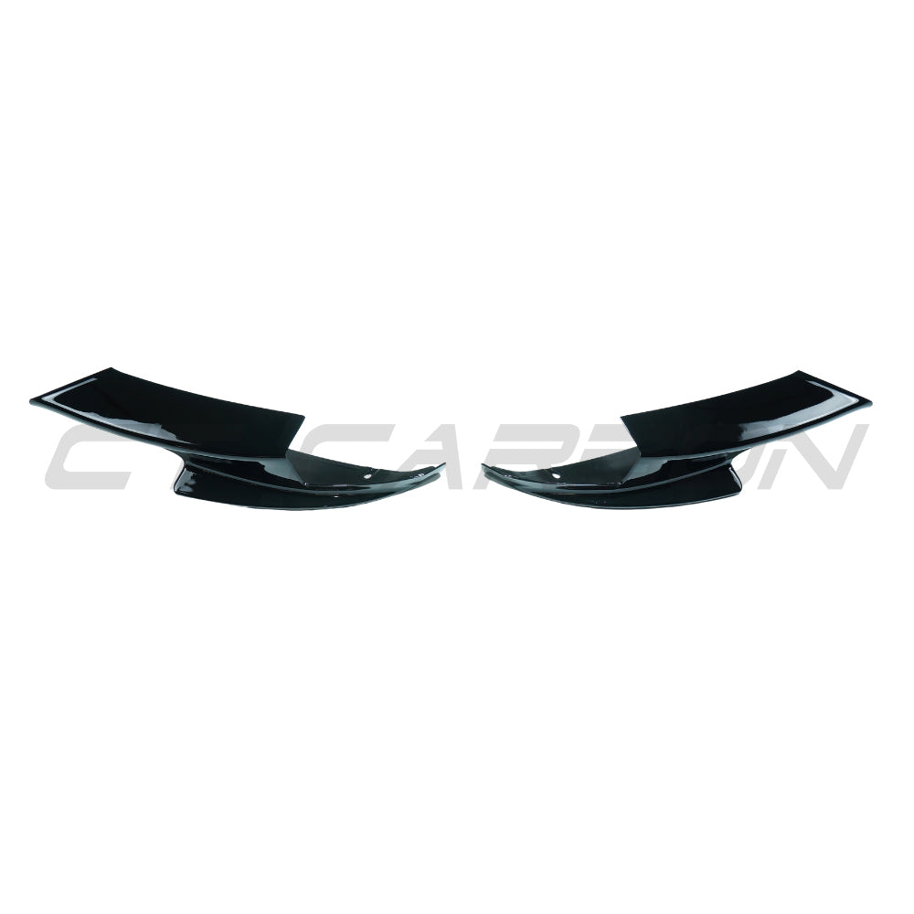 CT CARBON BMW M3 E90/E92/E93 2007-2013 GLOSS BLACK CORNER SPLITTERS | HOMOLOGATION IN PROCESS
