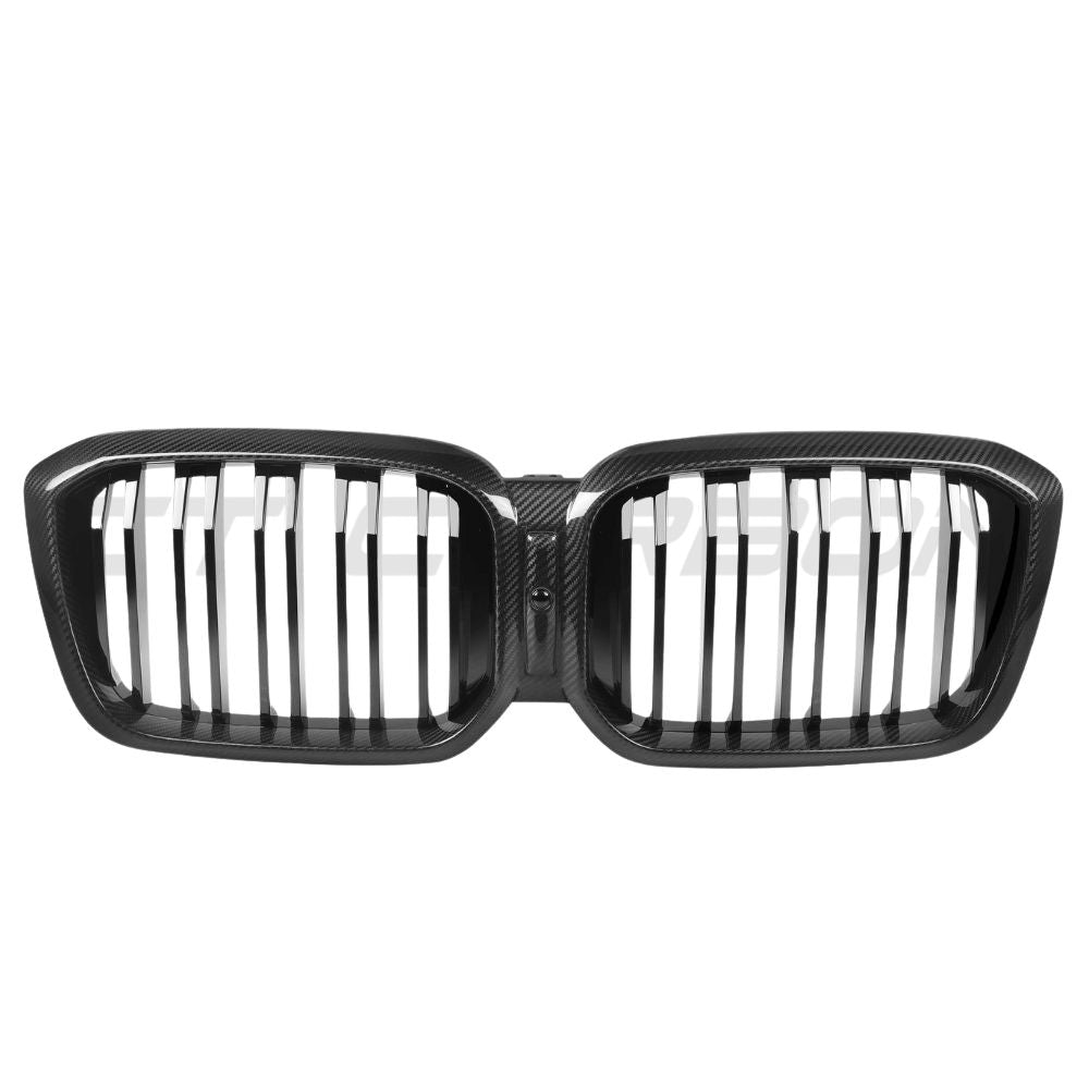 CT CARBON BMW G01/F97 X3/X3M & G02/F98 X4/X4M LCI 2022-2024 DOUBLE SLAT CARBON FIBRE GRILLE | SWISS HOMOLOGATED
