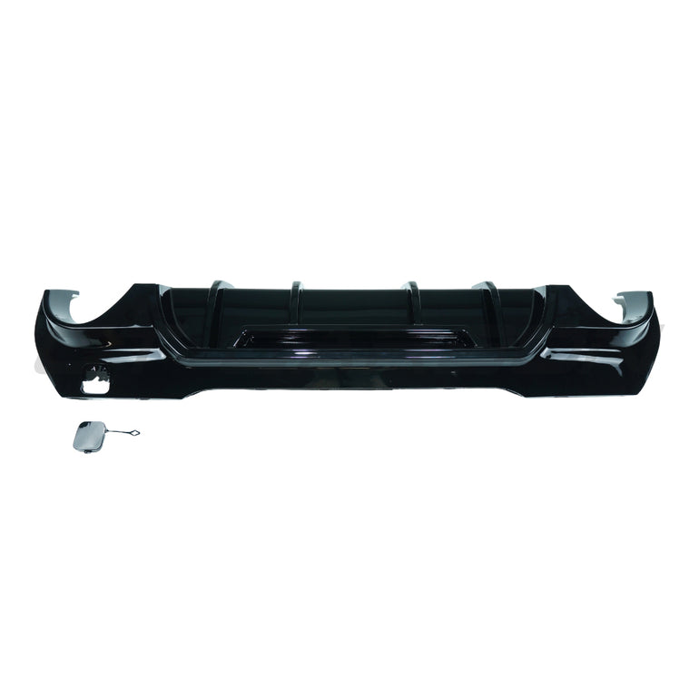 CT CARBON BMW F40 1 SERIES 2019-2024 GLOSS BLACK DIFFUSER - DUAL EXIT - V2 | SWISS HOMOLOGATED