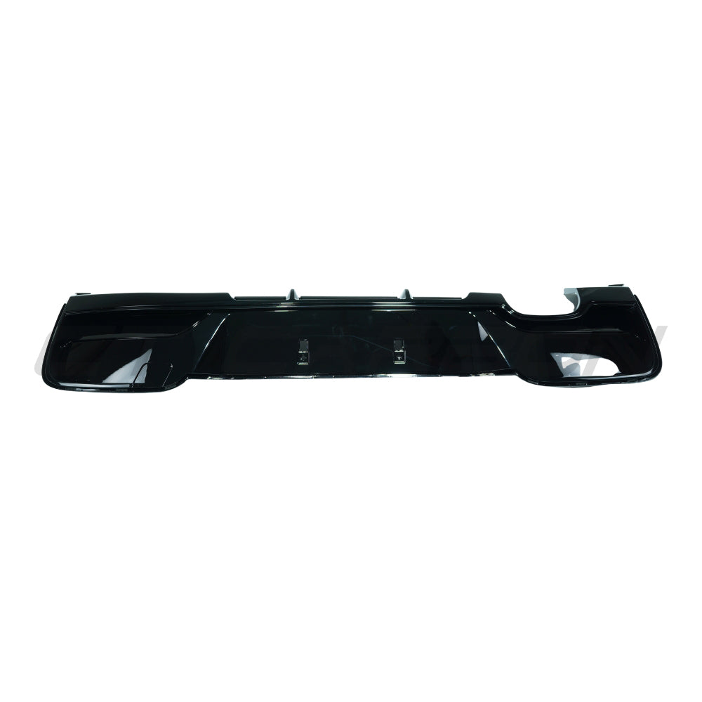 CT CARBON BMW 1 SERIES F20/F21 2012-2014 PRE-LCI GLOSS BLACK DIFFUSER - TWIN LEFT TIP | SWISS HOMOLOGATED