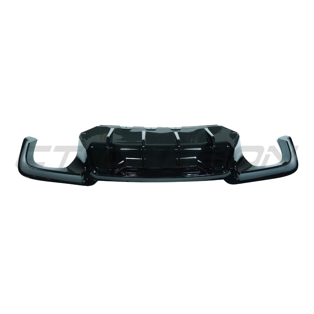 CT CARBON BMW 5 SERIES F10/F11 2011-2017 GLOSS BLACK DIFFUSER - QUAD TIP | SWISS HOMOLOGATED