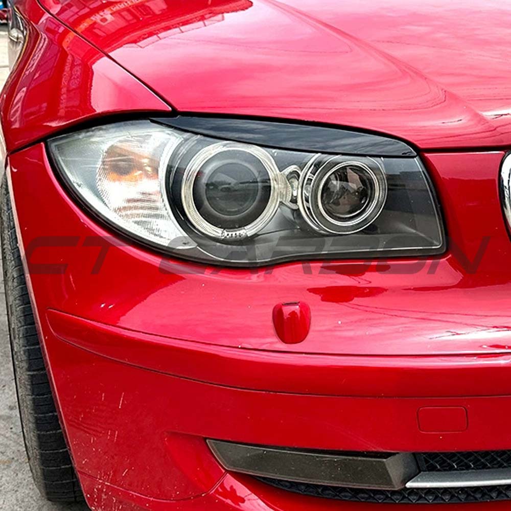 CT CARBON BMW 1 SERIES (E81/E82/E87/E88) 2004-2013 GLOSS BLACK EYEBROWS | HOMOLOGATION IN PROCESS