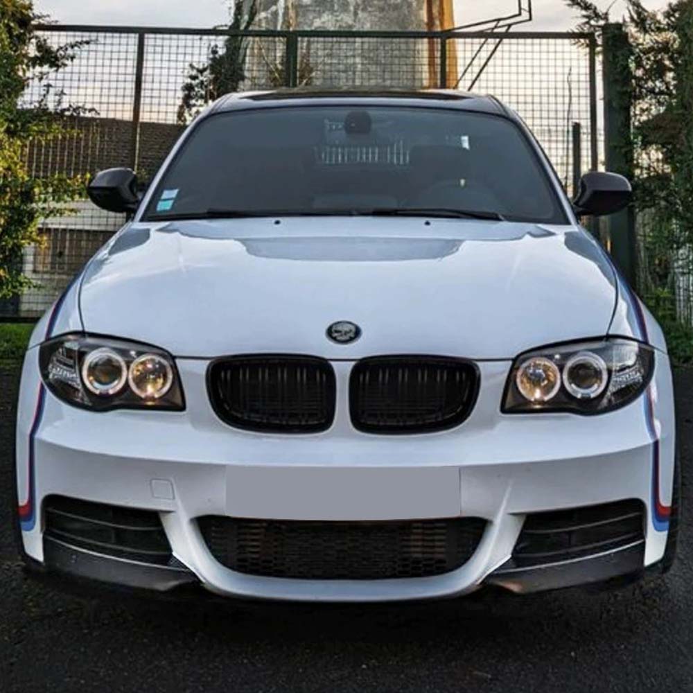 CT CARBON BMW E82/E88 1 SERIES 2007-2013 GLOSS BLACK SPLITTER CORNERS | HOMOLOGATION IN PROCESS