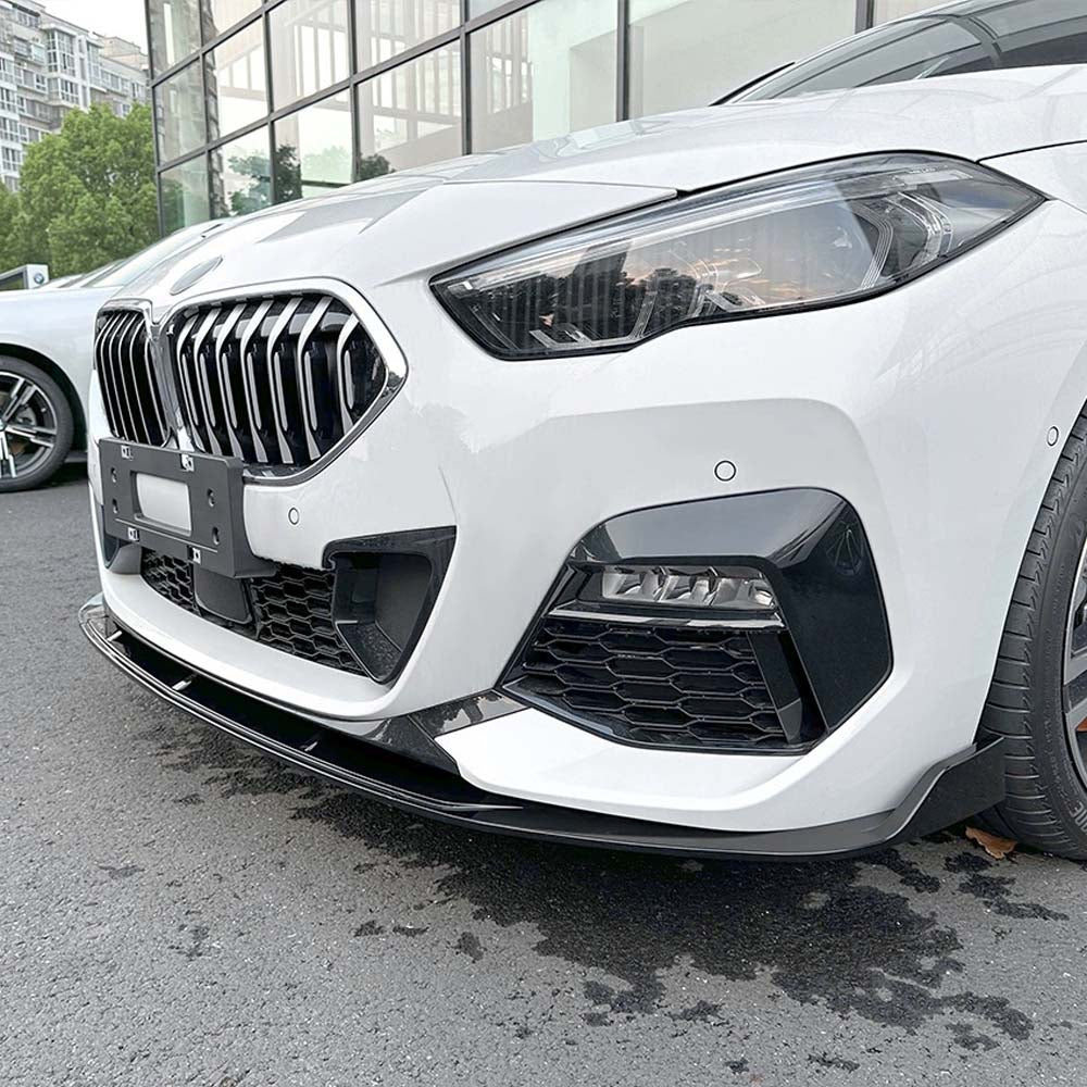 CT CARBON BMW F40 1 SERIES & F44 2 SERIES 2019-2024 GLOSS BLACK SPLITTER - V4 | HOMOLOGATION IN PROCESS