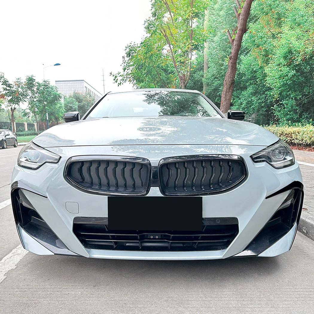 CT CARBON BMW G42 2 SERIES GLOSS BLACK FRONT BUMPER TRIMS