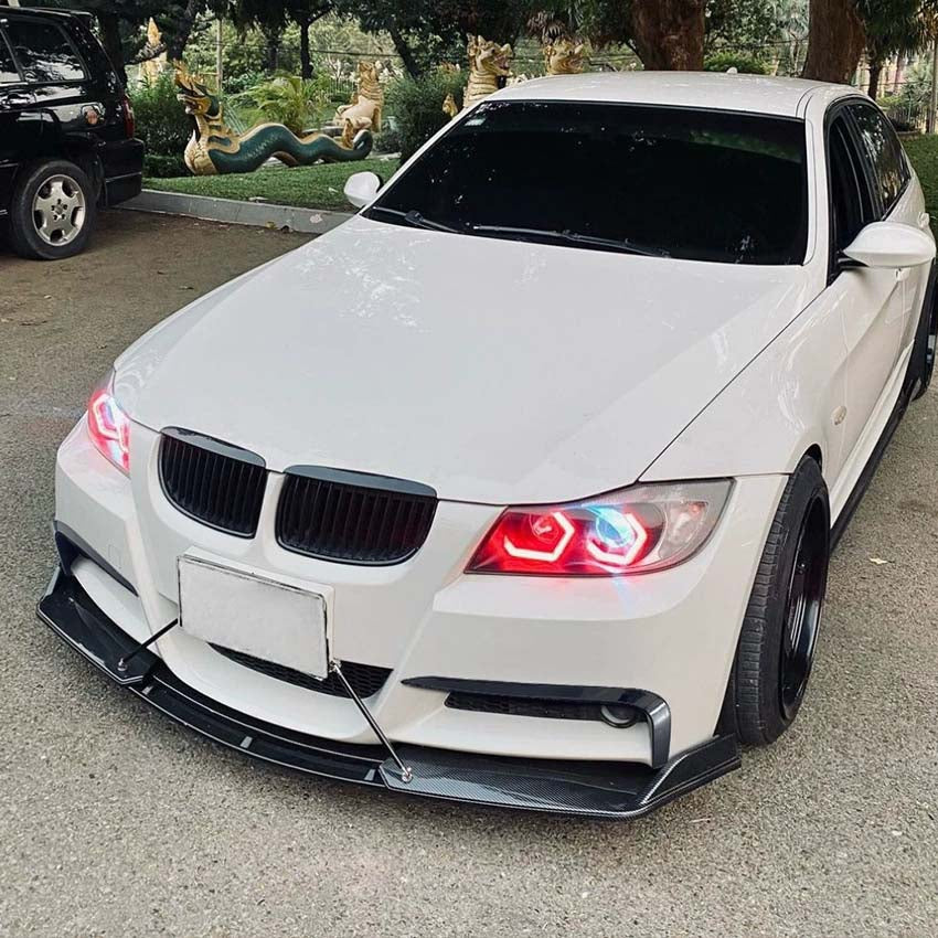 CT CARBON BMW E90 3 SERIES PRE-LCI 2004-2009 GLOSS BLACK FRONT BUMPER TRIMS | HOMOLOGATION IN PROCESS