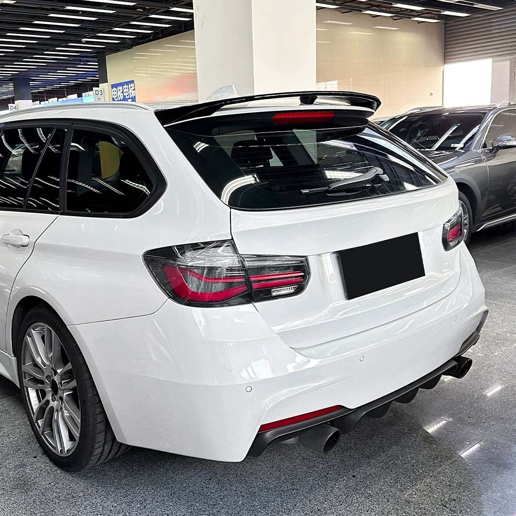CT CARBON BMW F31 3 SERIES 2012-2019 GLOSS BLACK SPOILER | SWISS HOMOLOGATED