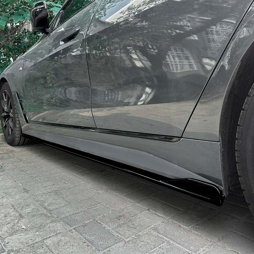 CT CARBON BMW G26 4 SERIES & I4 2020+ GLOSS BLACK SIDE SKIRTS | SWISS HOMOLOGATED