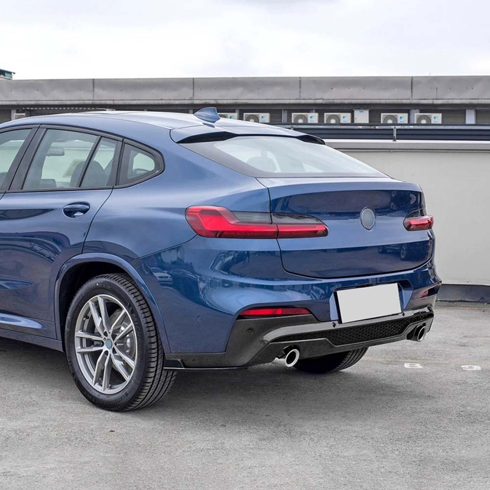 CT CARBON BMW G02 X4 PRE-LCI 2019-2021 GLOSS BLACK REAR BUMPER CORNERS | SWISS HOMOLOGATED