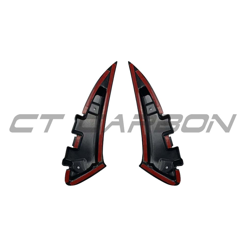 CT CARBON MERCEDES C118/X118 CLA 2019+ GLOSS BLACK REAR BUMPER TRIM | SWISS HOMOLOGATED