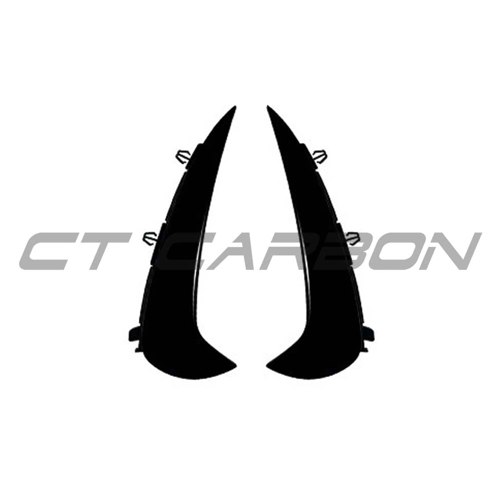 CT CARBON MERCEDES GLC-CLASS SUV (X254) & GLC 43 4MATIC 2023+ GLOSS BLACK REAR BUMPER TRIMS | SWISS HOMOLOGATED