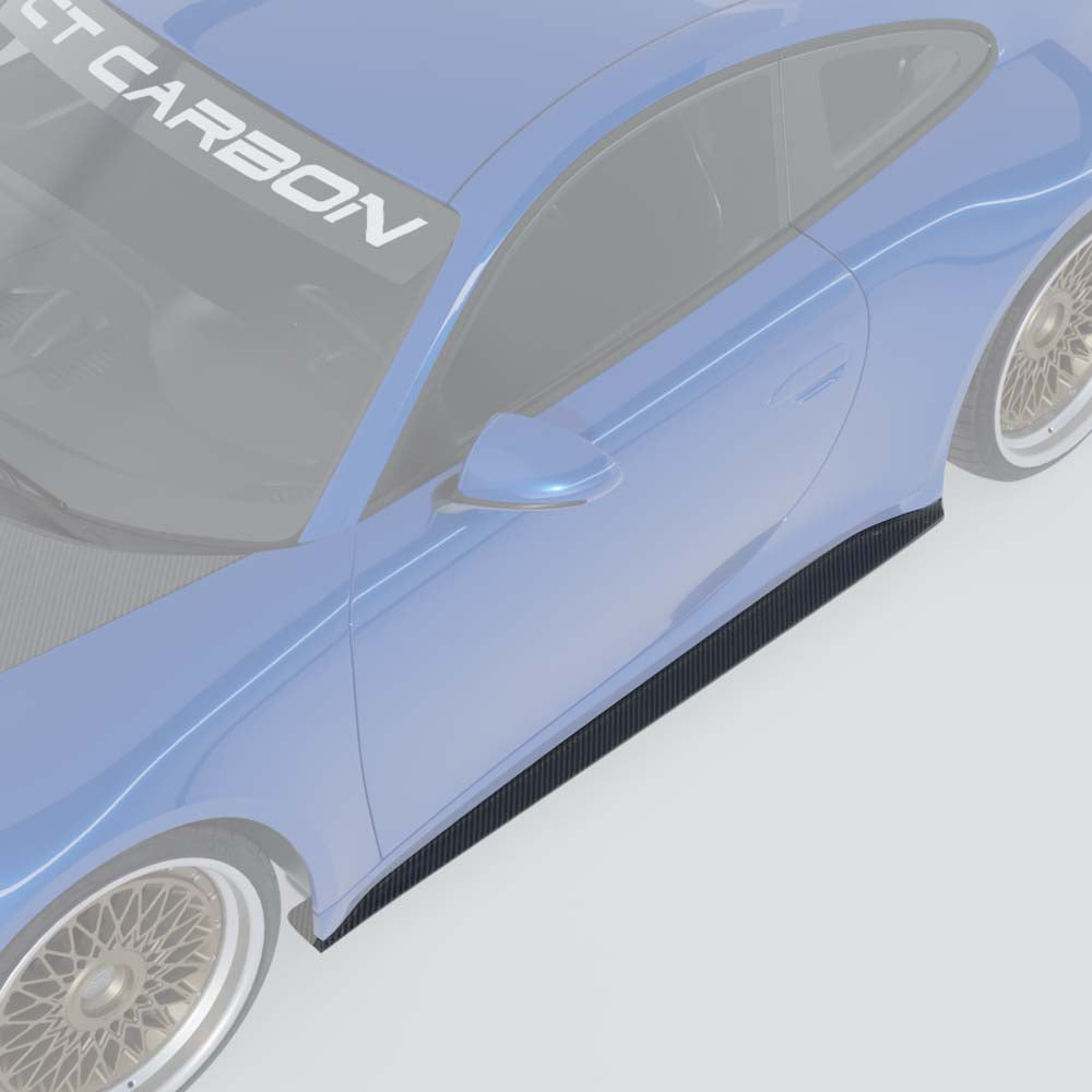 CT CARBON PORSCHE 911 (992.1 & 992.2) CARRERA 2019-2024 CARBON FIBRE SIDE SKIRTS | SWISS HOMOLOGATED