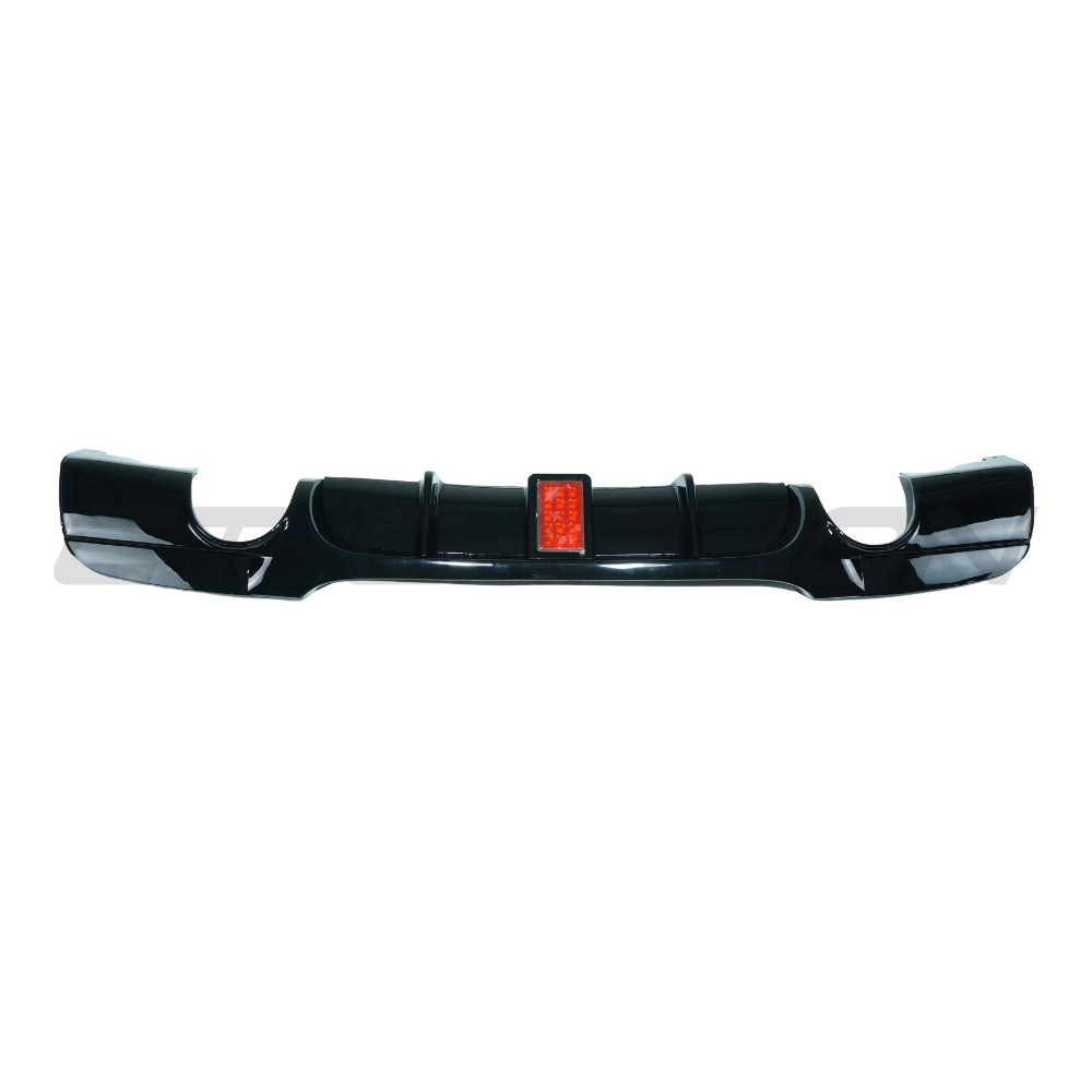 CT CARBON BMW 3 SERIES E90/E91 2005-2011 GLOSS BLACK LED DIFFUSER - DUAL EXIT | SWISS HOMOLOGATED