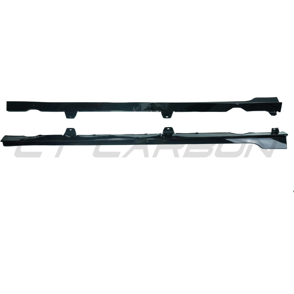 CT CARBON VOLKSWAGEN GOLF GTI/GTD MK7/7.5 2014-2020 GLOSS BLACK SIDE SKIRTS - TC STYLE | SWISS HOMOLOGATED