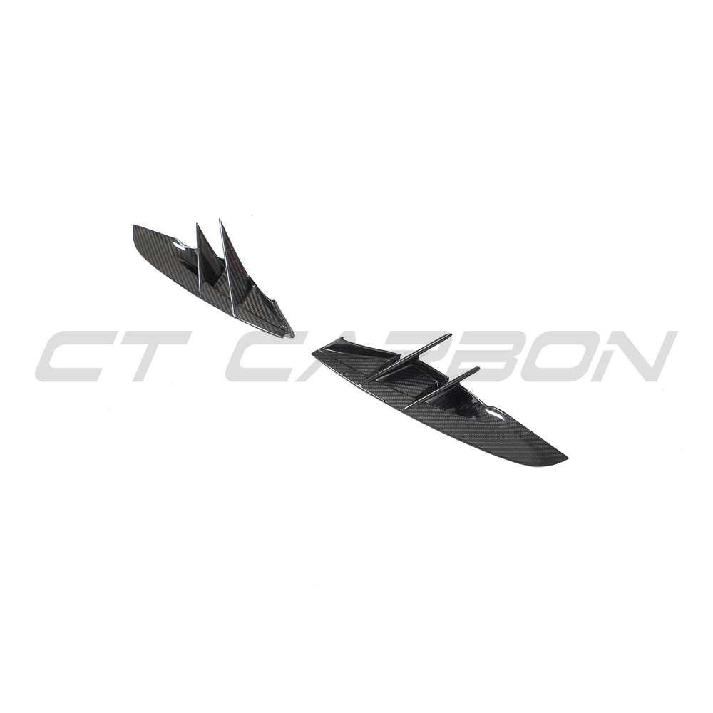 CT CARBON TOYOTA SUPRA 2019+ A90 CARBON FIBRE FRONT BUMPER VENT TRIM | SWISS HOMOLOGATED