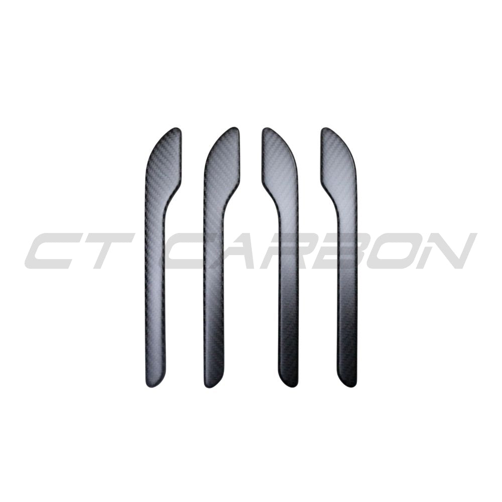CT CARBON TESLA MODEL 3 & Y 2017+ MATTE CARBON FIBRE HANDLE COVERS | SWISS HOMOLOGATED