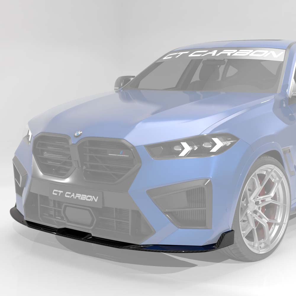 CT CARBON BMW F96 X6M LCI 2023+ CARBON FIBRE SPLITTER - CT DESIGN | HOMOLOGATION IN PROCESS