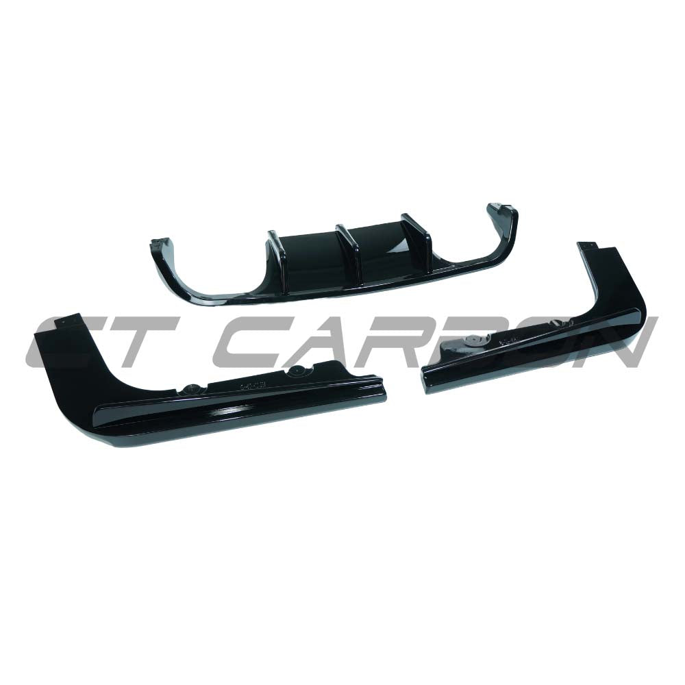 CT CARBON BMW M3 E92 2007-2013 GLOSS BLACK DIFFUSER | SWISS HOMOLOGATED