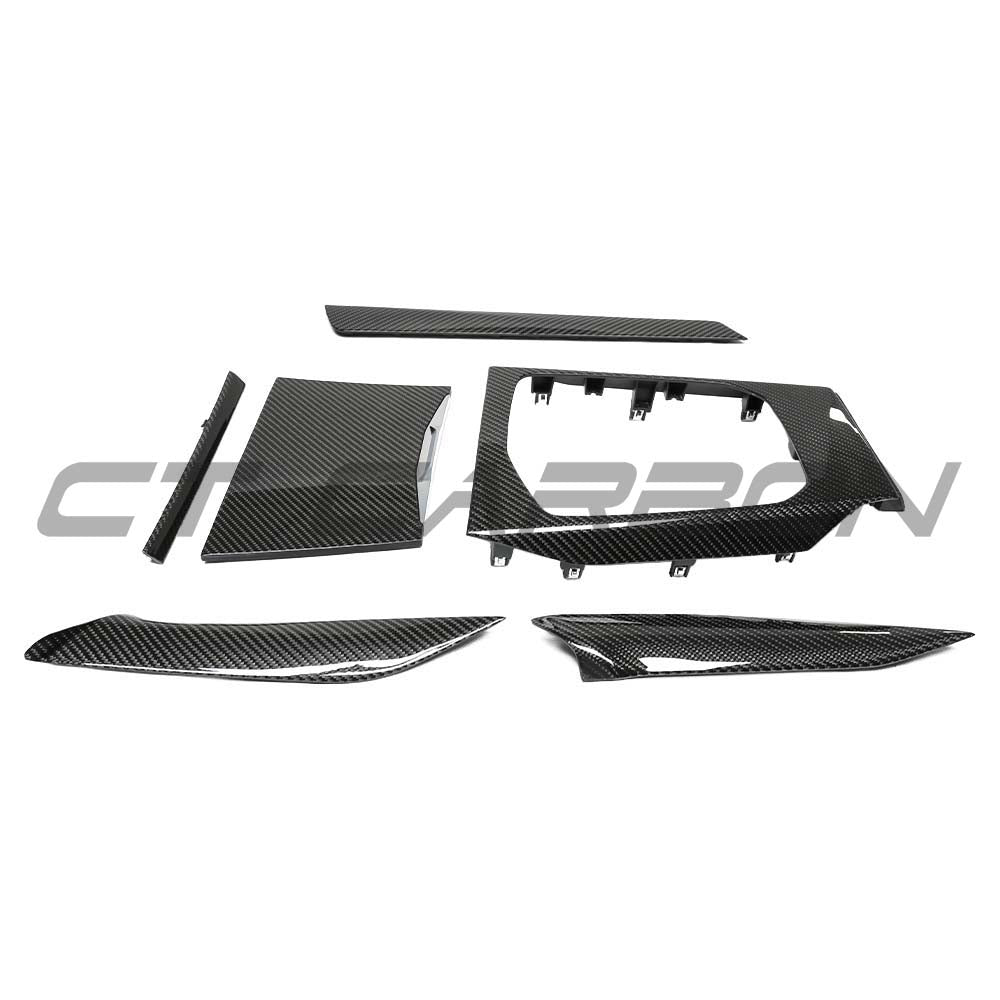 CT CARBON BMW GXX 2020-2021 CARBON FIBRE CENTER CONSOLE TRIM - LHD