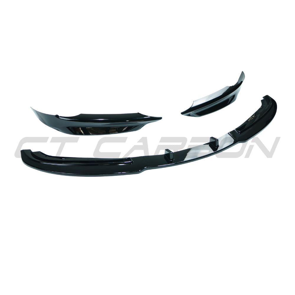 CT CARBON BMW 3 SERIES E90/E91 SE PRE-LCI 2004-2009 GLOSS BLACK SPLITTER - V2 | HOMOLOGATION IN PROCESS