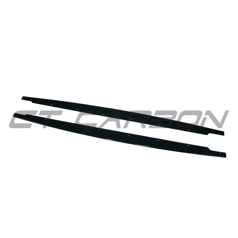 CT CARBON BMW 3 SERIES E90/E91 2005-2013 GLOSS BLACK SIDE SKIRTS - V2 | SWISS HOMOLOGATED