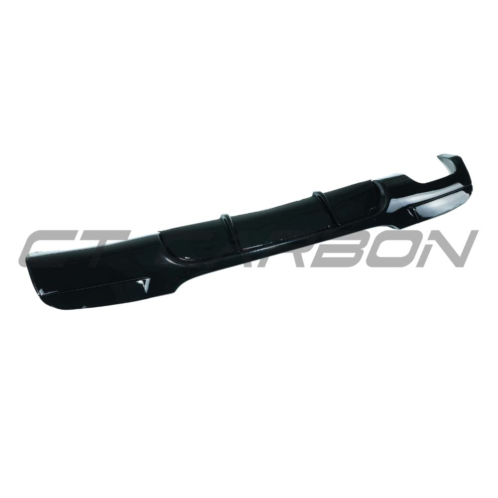 CT CARBON BMW 3 SERIES E90/E91 2005-2011 GLOSS BLACK DIFFUSER - TWIN LEFT | SWISS HOMOLOGATED