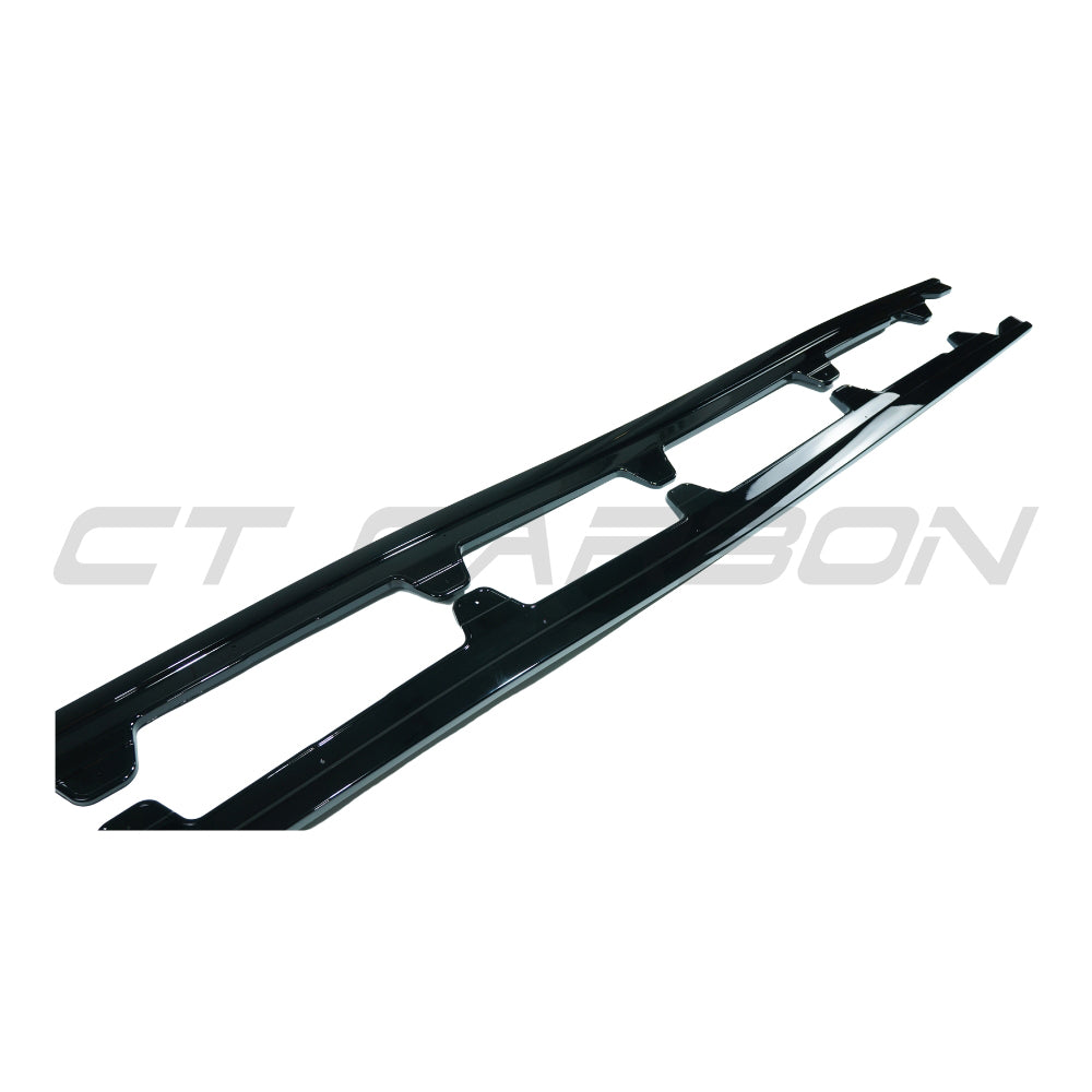 CT CARBON BMW 3 SERIES E90/E91 2005-2013 GLOSS BLACK SIDE SKIRTS | SWISS HOMOLOGATED
