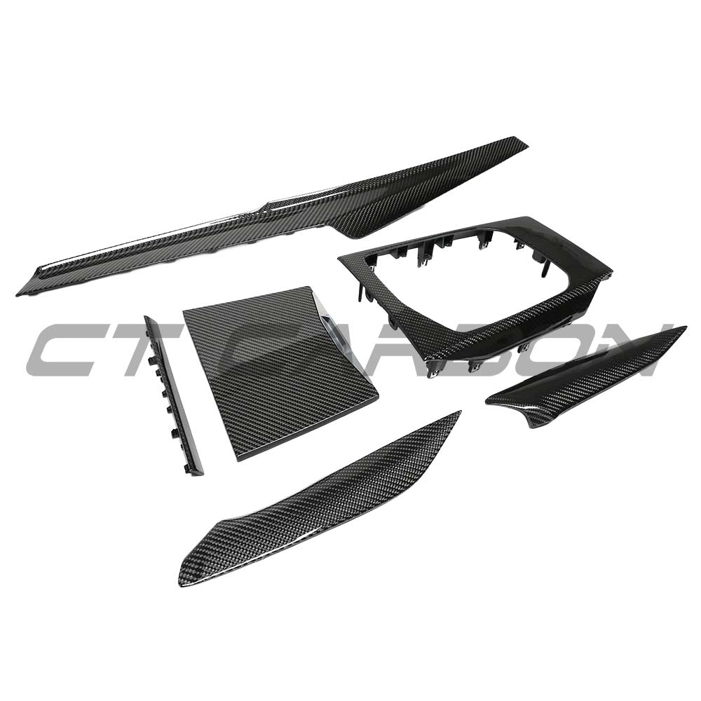 CT CARBON BMW GXX 2022-2024 CARBON FIBRE CENTER CONSOLE TRIM - LHD | NO HOMOLOGATION