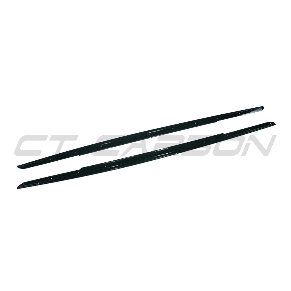 CT CARBON BMW 5 SERIES F10/F11 2011-2017 GLOSS BLACK SIDE SKIRTS | SWISS HOMOLOGATED