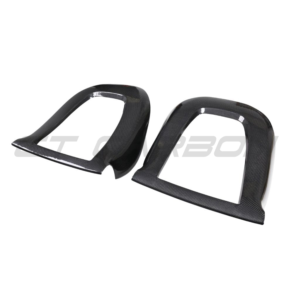 CT CARBON TESLA MODEL 3 2017-2023 CARBON FIBRE SEAT BACK COVERS | NO HOMOLOGATION