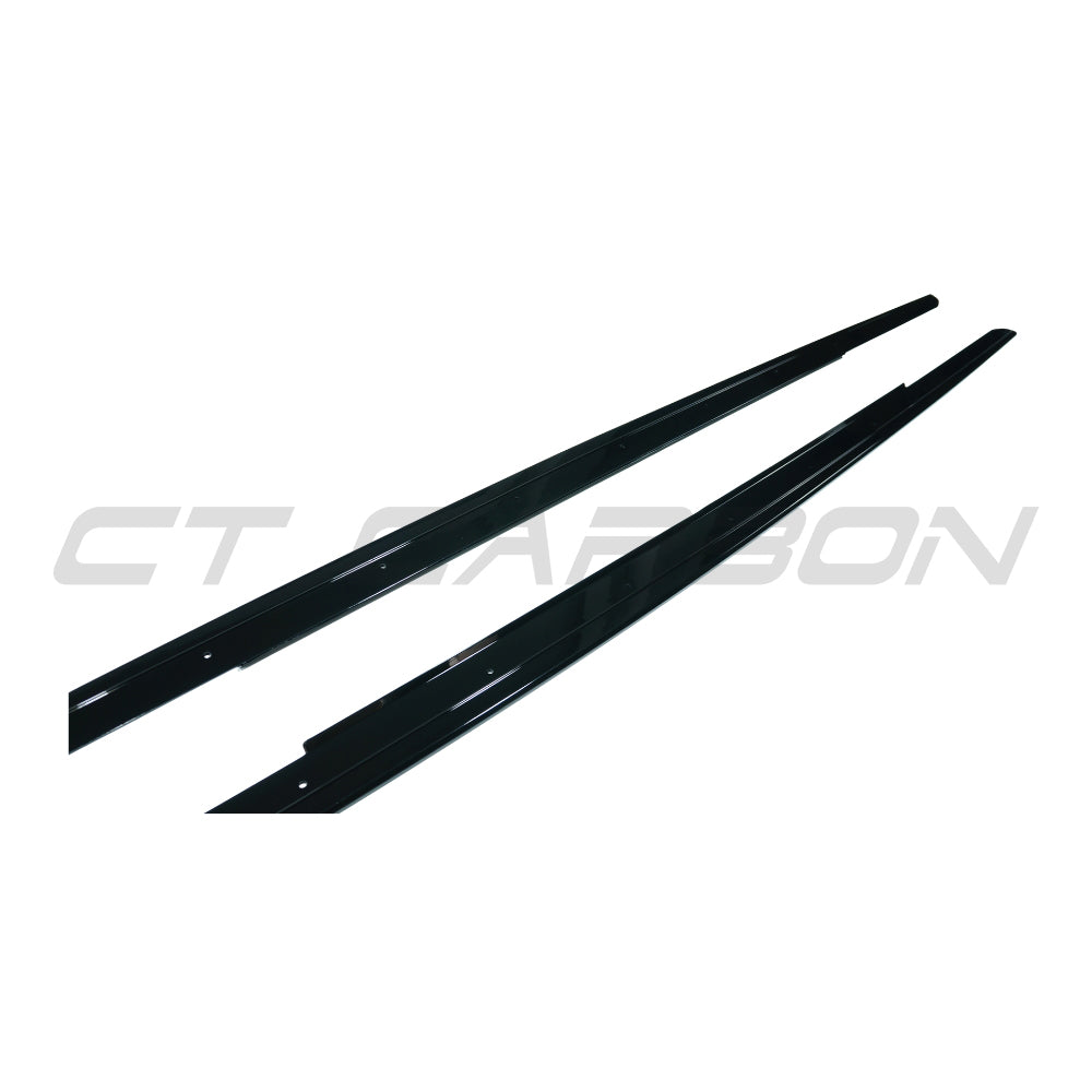 CT CARBON BMW 5 SERIES F10/F11 2011-2017 GLOSS BLACK SIDE SKIRTS | SWISS HOMOLOGATED
